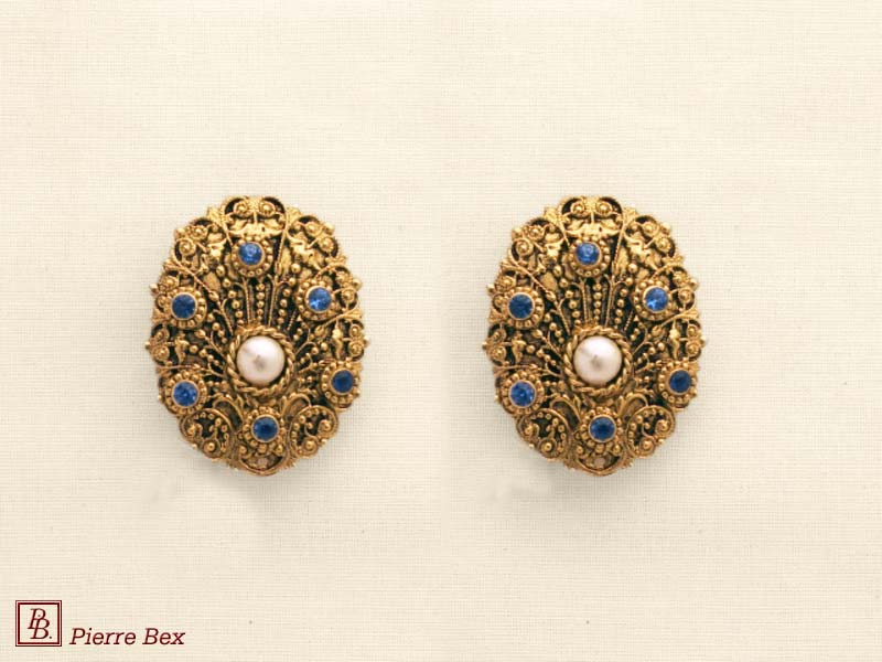 Pierre-Bex Baroque earclips 64315-02