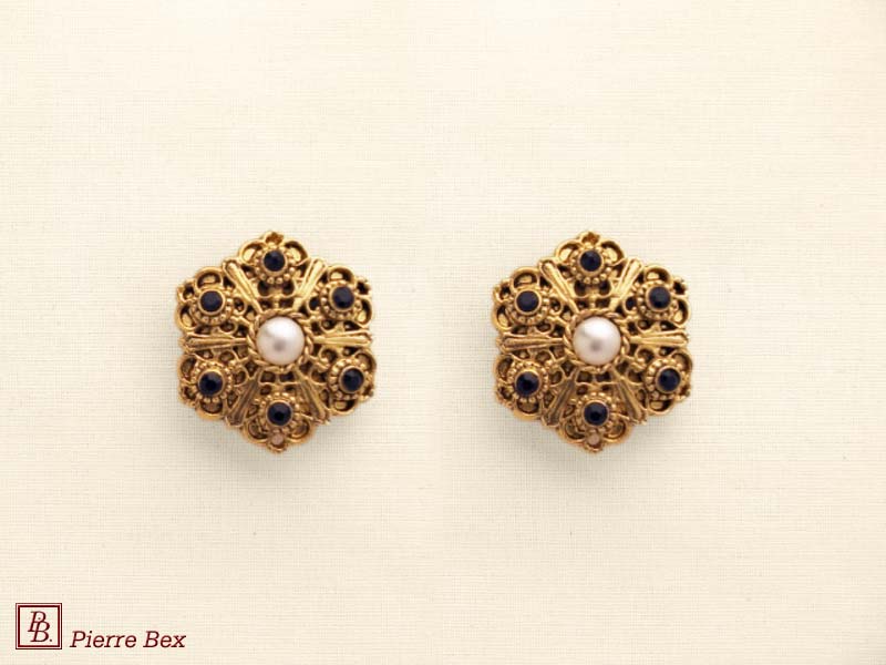 Pierre-Bex Baroque earclips 64315-03
