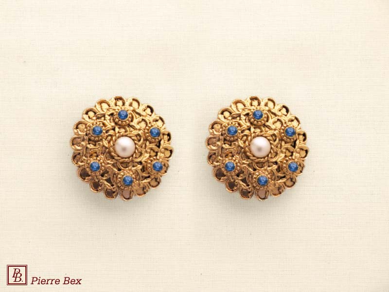 Pierre-Bex Baroque earclips 64315-04