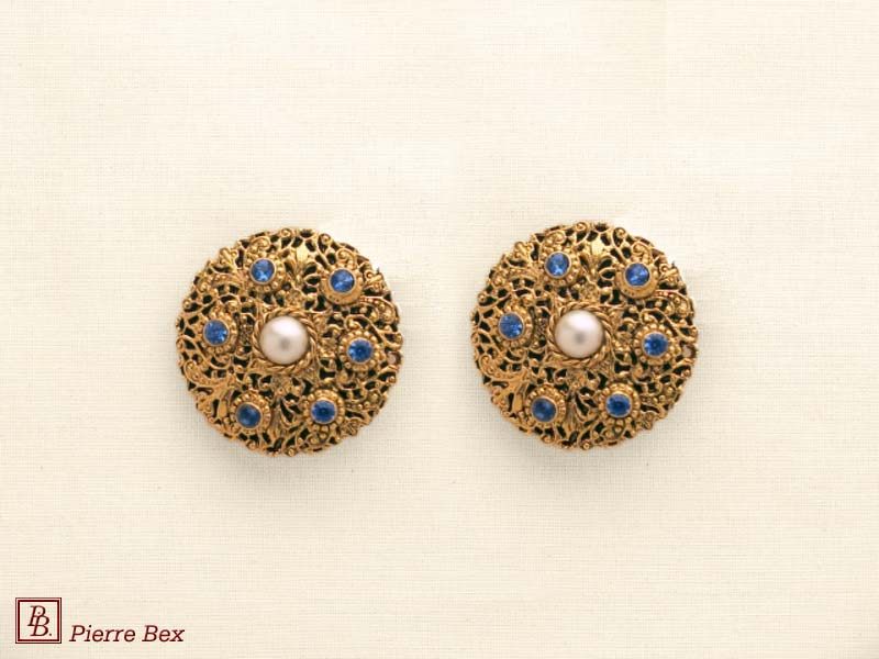 Pierre-Bex Baroque earclips 64315-05