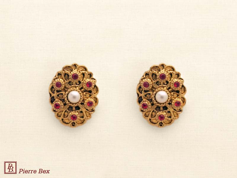 Pierre-Bex Baroque earclips 64315-06