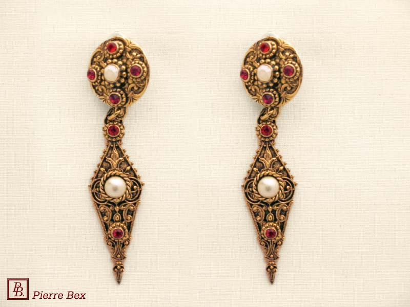Pierre-Bex Baroque earclips 64335-01
