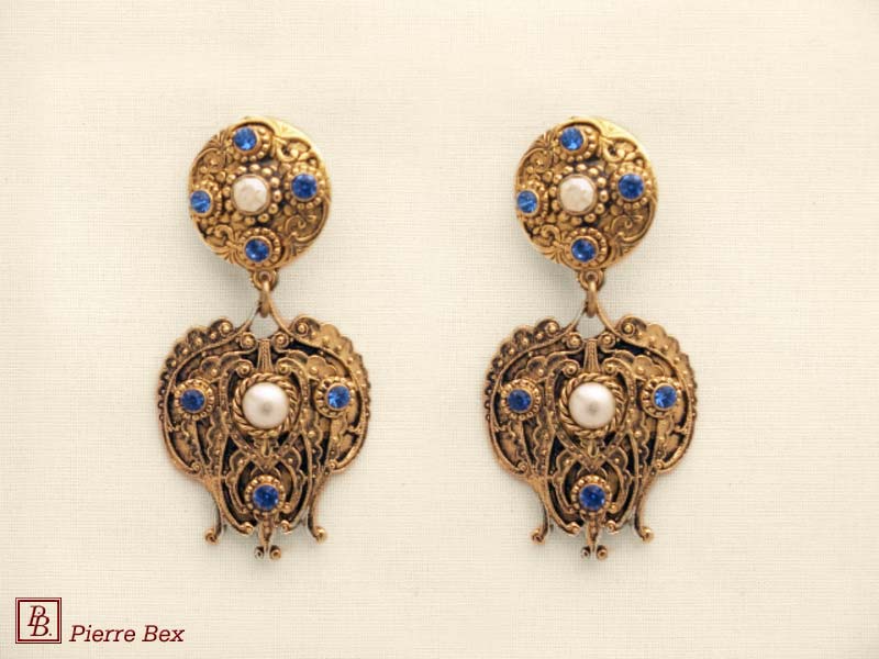 Pierre-Bex Baroque earclips 64335-02