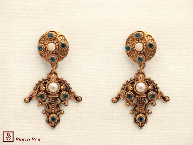 Pierre-Bex Baroque earclips 64335-03