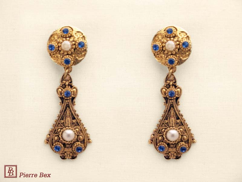 Pierre-Bex Baroque earclips 64335-04